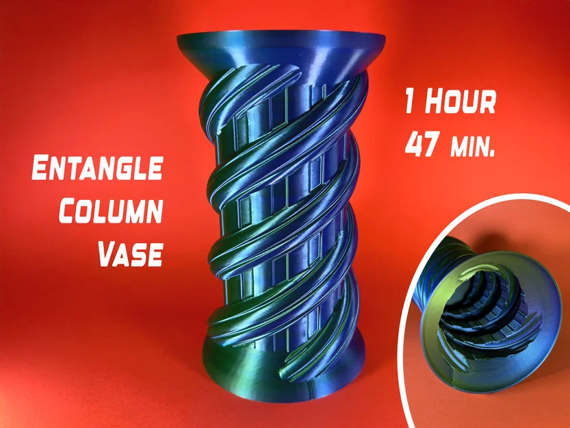 Entangle Column Vase - Mẫu Lọ Hoa Trang Trí Hiện Đại - Image 1