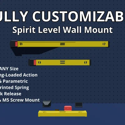Giá treo thước thủy (Spirit Level holder) tùy chỉnh linh hoạt