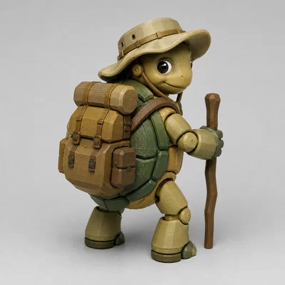 Mô hình 3D Adventure Turtle: Chú rùa thám hiểm cực đáng yêu