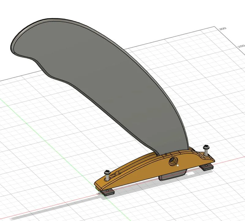 Folding FIN: Vây gập thông minh cho ván chèo SUP (In 3D)