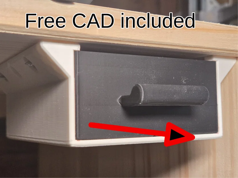 Ngăn kéo dưới bàn - Tùy chỉnh kích thước bằng CAD miễn phí - Image 1