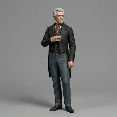 Mô hình in 3D nhân vật lịch sử Alexander Hamilton chi tiết