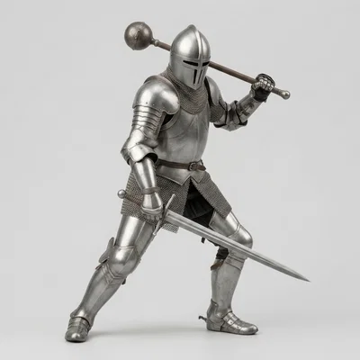 Mô hình 3D Hiệp sĩ Trung cổ (Knight in Battle) cực kỳ ấn tượng