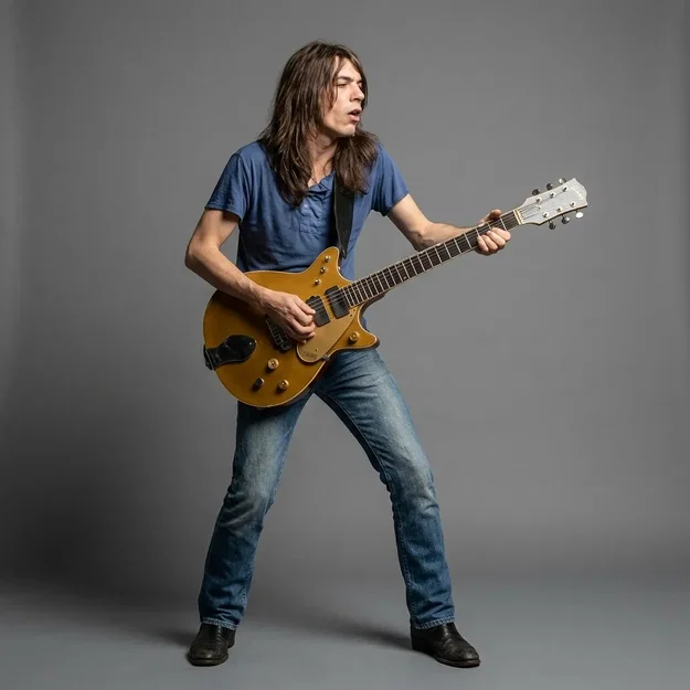 Mô hình 3D Malcolm Young AC/DC độc đáo cho fan nhạc rock - Image 1