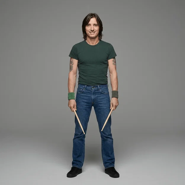 Mô hình 3D Phil Rudd (AC/DC) - Tượng tay trống huyền thoại cực chất - Image 1