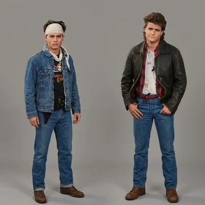 Mô hình 3D Tom Hanson và Doug Penhall - 21 Jump Street (1987-1991)