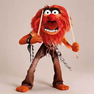 Mô hình 3D nhân vật Animal (The Muppet Show) siêu chất