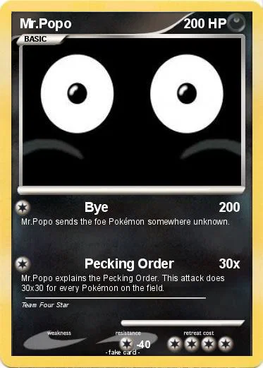 Thẻ bài meme Mr. Popo - Image 1