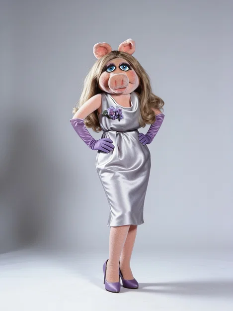 Mô hình 3D Miss Piggy (The Muppet Show 1976-1981) in ấn chất lượng - Image 1