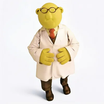 Mô hình 3D Dr. Bunsen Honeydew từ The Muppet Show độc đáo
