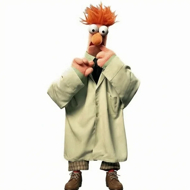 Mô hình 3D Beaker từ The Muppet Show (1976-1981) - In 3D chất lượng - Image 1