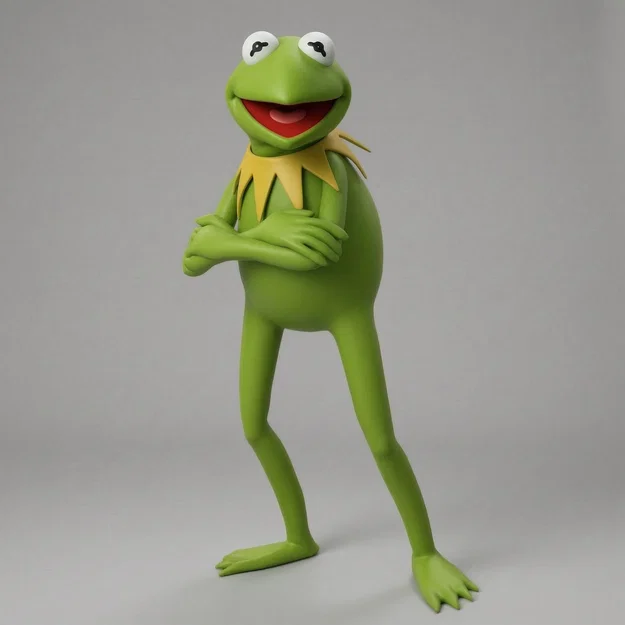 Mô hình 3D ếch Kermit The Muppet Show (1976-1981) ấn tượng - Image 1