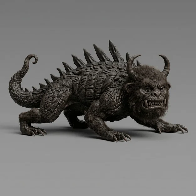 Mô hình 3D Wisconsin Hodag - Sinh vật huyền bí độc đáo để in 3D - Image 1