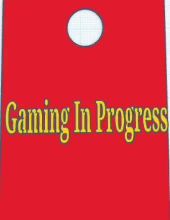 Bảng treo cửa "Gaming in progress" độc đáo - Image 1
