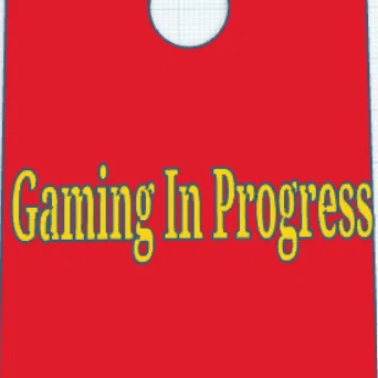 Bảng treo cửa "Gaming in progress" độc đáo