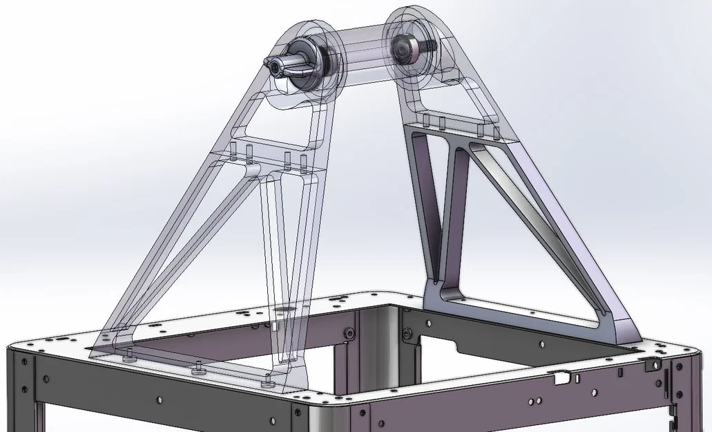 Giá treo cuộn nhựa gắn nóc máy (Remix cho Flashforge Adventurer 5M) - Image 1