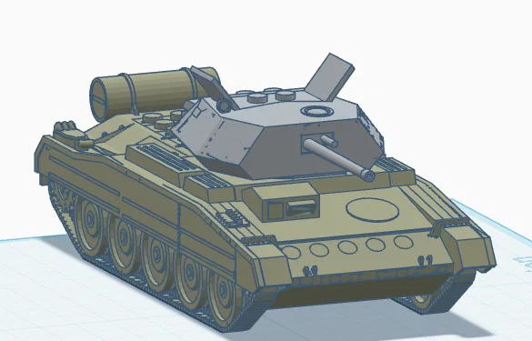 Mô hình xe tăng Crusader Mk III tương thích LEGO in 3D - Image 2