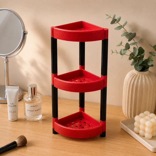 Kệ Đựng Đồ 3 Tầng Góc Tường Cho Phòng Tắm - Image 1