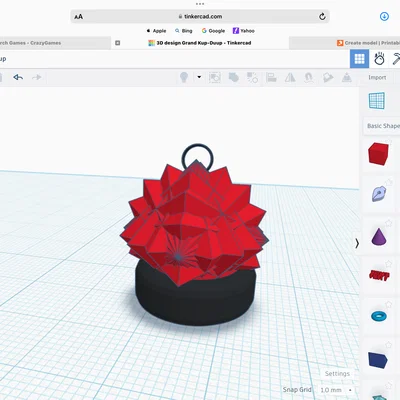 Móc khóa hình bông hoa độc đáo - Mẫu thiết kế phụ kiện 3D siêu đẹp