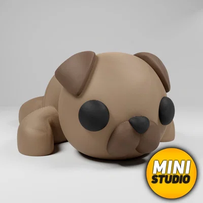 Mô hình Chó Pug khớp nối linh hoạt (Articulated Flexi Pug)