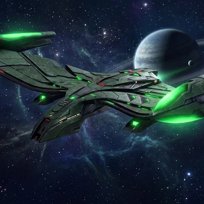 Mô hình tàu chiến Sanctus của phe Romulan trong Fleet Command