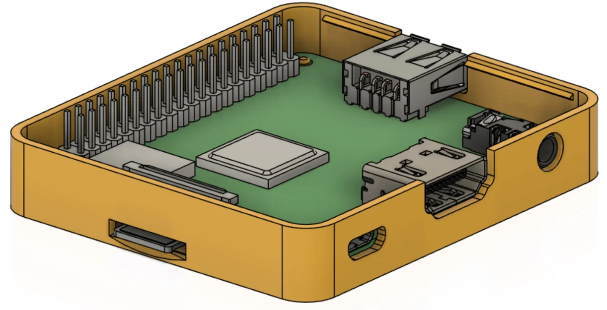 Vỏ máy Raspberry Pi 3A nhỏ gọn - Image 5