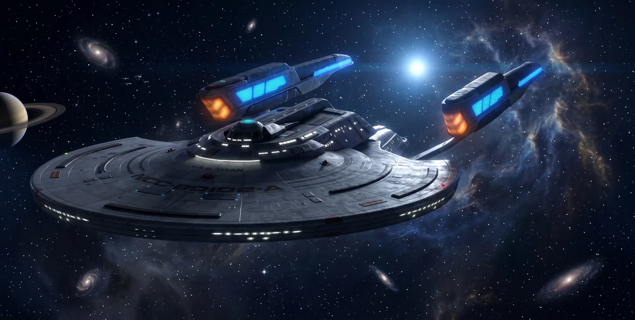 Mô hình tàu Star Trek Federation Titan-A Fleet Command (STFC) - Image 1