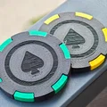 Tự in Chip Poker 2 màu không cần máy đa màu, không dùng keo dán - Thumbnail 1