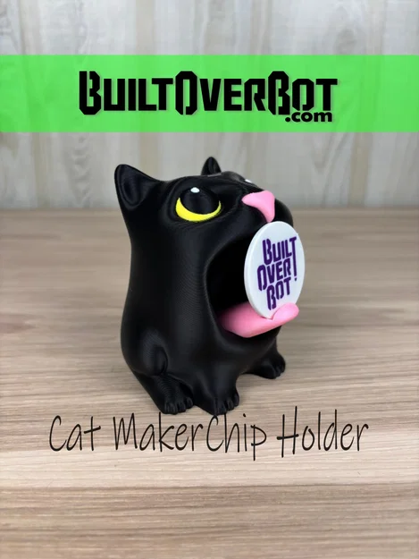 Mô hình Mèo giữ MakerChip (Cat MakerChip Holder) - Image 1