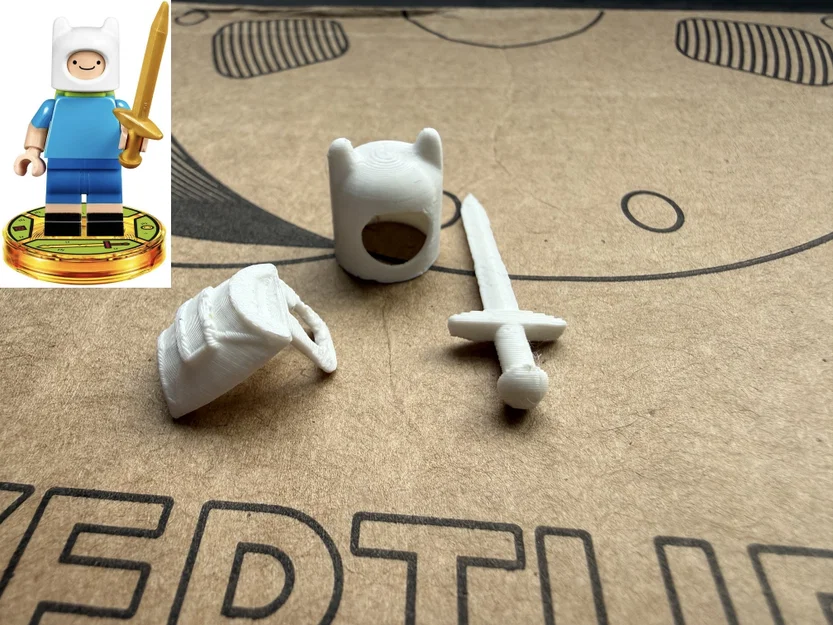 Bộ phụ kiện in 3D nhân vật Finn (tương thích Lego minifig) - Image 1