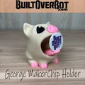 George The Pig MakerChip Holder - Giá đỡ MakerChip hình chú heo - Thumbnail 1