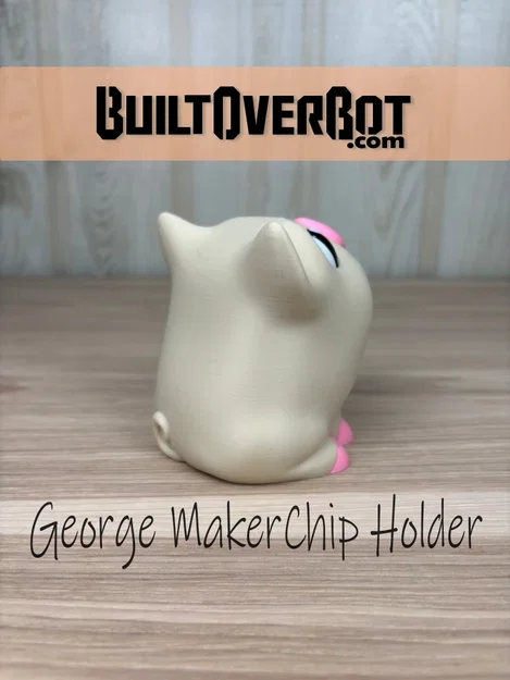 George The Pig MakerChip Holder - Giá đỡ MakerChip hình chú heo - Image 2