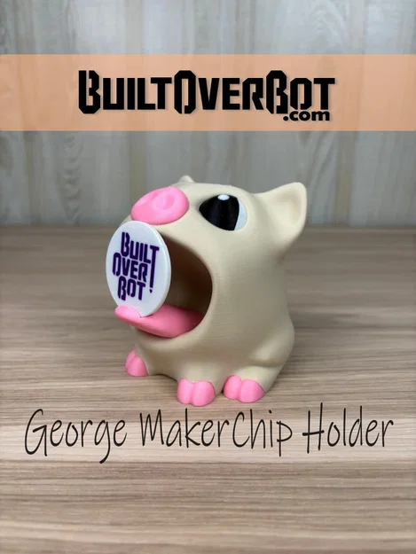 George The Pig MakerChip Holder - Giá đỡ MakerChip hình chú heo - Image 3