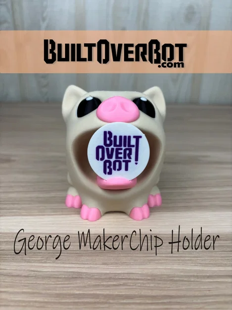 George The Pig MakerChip Holder - Giá đỡ MakerChip hình chú heo - Image 4