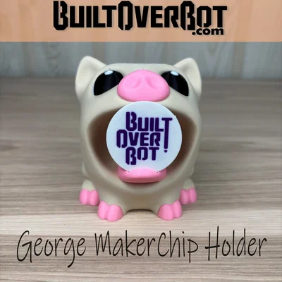 George The Pig MakerChip Holder - Giá đỡ MakerChip hình chú heo