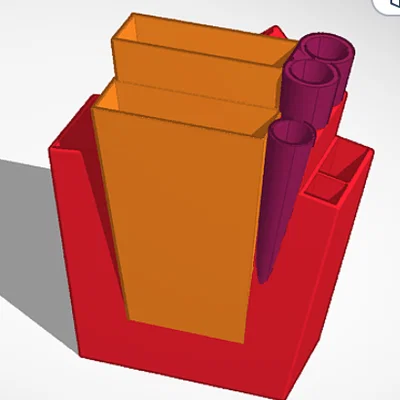 Mẫu in 3D Hộp đựng dụng cụ để bàn đa năng (Pocket Toolbox) tiện lợi