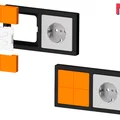 Bộ chuyển đổi Shelly Blu Wall Switch 4 cho mặt viền Busch-Jaeger Serie 63 - Thumbnail 1