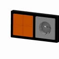 Bộ chuyển đổi Shelly Blu Wall Switch 4 cho mặt viền Busch-Jaeger Serie 63 - Thumbnail 2