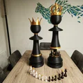 Quân cờ tốt (Pawn) cỡ lớn kèm phụ kiện thời trang (nhiều mảnh lắp ghép) - Thumbnail 1