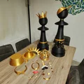 Quân cờ tốt (Pawn) cỡ lớn kèm phụ kiện thời trang (nhiều mảnh lắp ghép) - Thumbnail 2