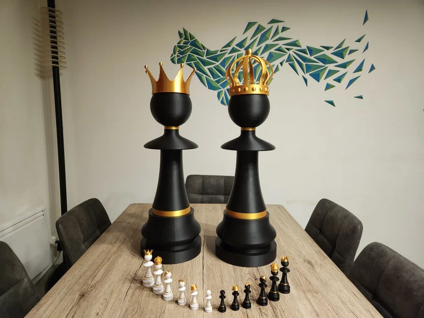 Quân cờ tốt (Pawn) cỡ lớn kèm phụ kiện thời trang (nhiều mảnh lắp ghép) - Image 4