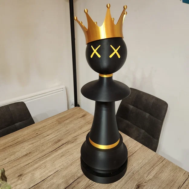 Quân cờ tốt (Pawn) cỡ lớn kèm phụ kiện thời trang (nhiều mảnh lắp ghép) - Image 5