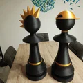 Quân cờ tốt (Pawn) cỡ lớn kèm phụ kiện thời trang (nhiều mảnh lắp ghép) - Thumbnail 6