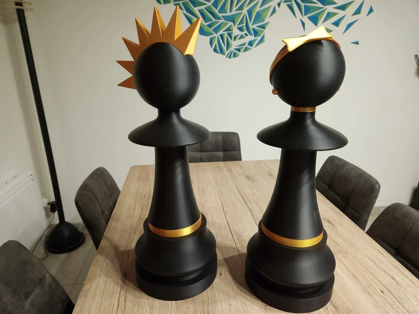 Quân cờ tốt (Pawn) cỡ lớn kèm phụ kiện thời trang (nhiều mảnh lắp ghép) - Image 7