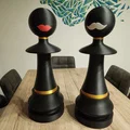 Quân cờ tốt (Pawn) cỡ lớn kèm phụ kiện thời trang (nhiều mảnh lắp ghép) - Thumbnail 9