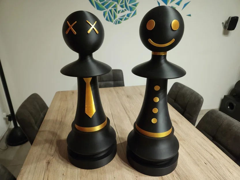 Quân cờ tốt (Pawn) cỡ lớn kèm phụ kiện thời trang (nhiều mảnh lắp ghép) - Image 10