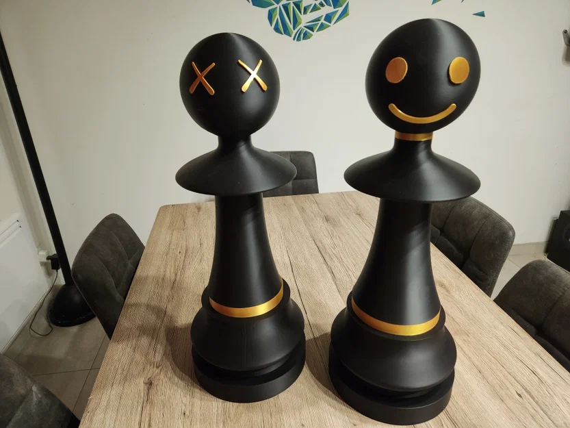Quân cờ tốt (Pawn) cỡ lớn kèm phụ kiện thời trang (nhiều mảnh lắp ghép) - Image 11