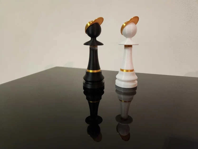 Quân cờ tốt (Pawn) cỡ lớn kèm phụ kiện thời trang (nhiều mảnh lắp ghép) - Image 16