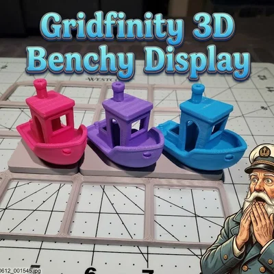 Bộ đế Gridfinity trưng bày 3D Benchy kèm trình tạo mẫu!