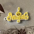 Móc khóa âm nhạc thiết kế độc đáo (Music Keychain 3D model) - Thumbnail 3